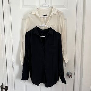 Two J. Crew Silk Blouses EUC